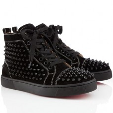 Pantofi sport Christian Louboutin Louis Spikes negri