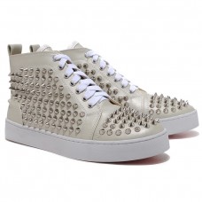 Pantofi sport Christian Louboutin Louis Silver Spikes bej
