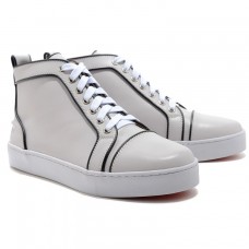 Pantofi sport Christian Louboutin Louis cu bijuterii, albi