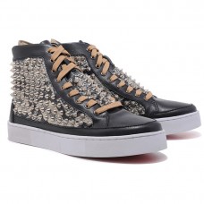 Pantofi sport Christian Louboutin Louis Spikes negri
