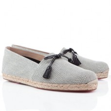 Sandale Christian Louboutin Papiounet gri deschis