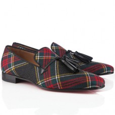 Mocasini Christian Louboutin Daddy roșii