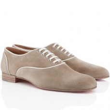 Mocasini Christian Louboutin Alfred, culoare taupe Mocasini Christian Louboutin Alfred, culoare taupe