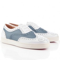 Mocasini Christian Louboutin Golfito albaștri