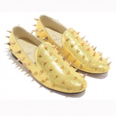 Mocasini Christian Louboutin Rollerboy aurii Mocasini Christian Louboutin Rollerboy aurii