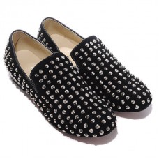 Mocasini Christian Louboutin Rollerboy Spikes negri