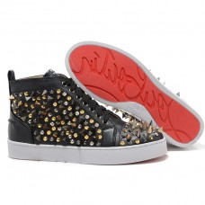 Pantofi sport Christian Louboutin Louis Spikes negri