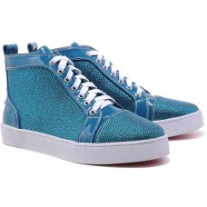 Pantofi sport Christian Louboutin Louis Strass albaștri Pantofi sport Christian Louboutin Louis Strass albaștri
