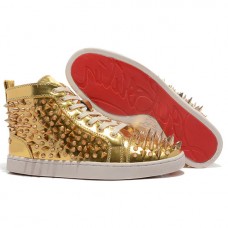 Teniși Christian Louboutin Louis Pik Pik aurii Teniși Christian Louboutin Louis Pik Pik aurii