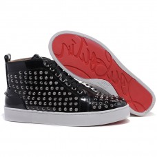 Pantofi sport Christian Louboutin Louis Spikes negri