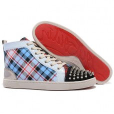Pantofi sport Christian Louboutin Louis Spikes albaștri