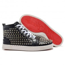 Pantofi sport Christian Louboutin Louis Spikes negri
