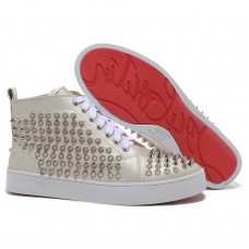 Teniși Christian Louboutin Louis Spikes bej Teniși Christian Louboutin Louis Spikes bej