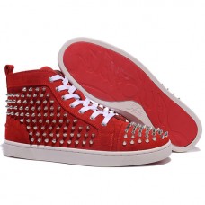 Teniși Christian Louboutin Louis Spikes roșii Teniși Christian Louboutin Louis Spikes roșii