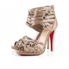 Sandale Christian Louboutin Camerona 120mm, culoare piatră