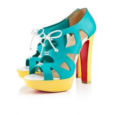 Sandale Christian Louboutin Fossile 140mm Caraibes/Canari Sandale Christian Louboutin Fossile 140mm Caraibes/Canari