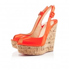 Pantofi cu platformă Christian Louboutin Une plume 140mm Flame