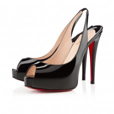 Pantofi Christian Louboutin Flo 120mm Slingbacks Negri Pantofi Christian Louboutin Flo 120mm Slingbacks Negri