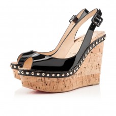 Pantofi cu platformă Christian Louboutin Monico 140mm negri