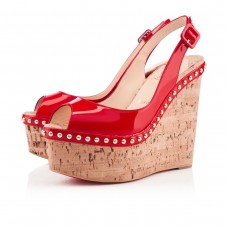 Pantofi cu platformă Christian Louboutin Monico 140mm Rose Matador