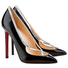 Pantofi Christian Louboutin Super Vic 120mm Negri Pantofi Christian Louboutin Super Vic 120mm Negri