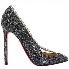 Pantofi Christian Louboutin Super Vic 120mm Negri Pantofi Christian Louboutin Super Vic 120mm Negri