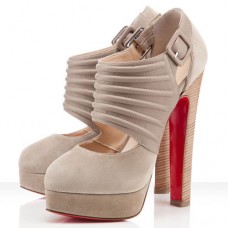 Pantofi cu toc Christian Louboutin Bye Bye 160mm bej