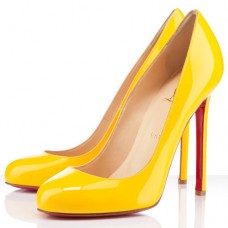 Pantofi Christian Louboutin Lady Lynch 120mm, galbeni Pantofi Christian Louboutin Lady Lynch 120mm, galbeni