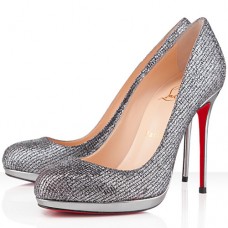 Pantofi Christian Louboutin Filo 120mm argintii Pantofi Christian Louboutin Filo 120mm argintii