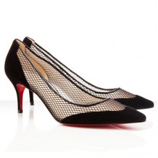 Pantofi Christian Louboutin Mireille Mesh 80mm Negri Pantofi Christian Louboutin Mireille Mesh 80mm Negri