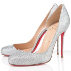 Sandale Christian Louboutin Helmour 100 mm Argintiu