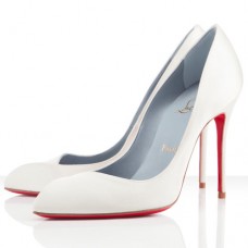 Pantofi Christian Louboutin Corneille 100mm, albi