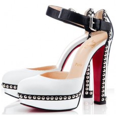 Pantofi Christian Louboutin Luxura 140mm, albi Pantofi Christian Louboutin Luxura 140mm, albi