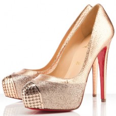Pantofi Christian Louboutin Maggie 140mm aurii Pantofi Christian Louboutin Maggie 140mm aurii