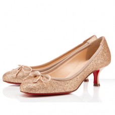 Pantofi Christian Louboutin Neo Mars 40mm, culoare nud
