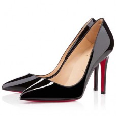 Pantofi Christian Louboutin Pigalle 100mm Negri