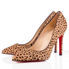 Pantofi Christian Louboutin Pigalle 100mm cu imprimeu leopard