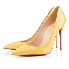 Pantofi Christian Louboutin Decollete 554 100mm, galbeni