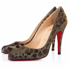 Pantofi Christian Louboutin Decollete 868 100mm cu imprimeu leopard Pantofi Christian Louboutin Decollete 868 100mm cu imprimeu leopard