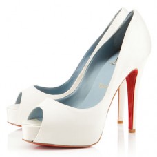 Pantofi Christian Louboutin Hyper Prive 120mm pentru ocazii speciale, alb-negru Pantofi Christian Louboutin Hyper Prive 120mm pentru ocazii speciale, alb-negru