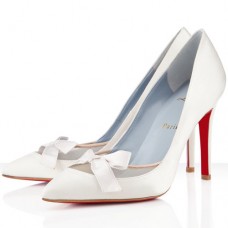 Pantofi Christian Louboutin Love Me 100mm pentru ocazii speciale, alb-negru Pantofi Christian Louboutin Love Me 100mm pentru ocazii speciale, alb-negru