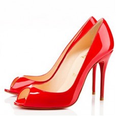 Pantofi Christian Louboutin Sexy 100mm Peep Toe Roșii