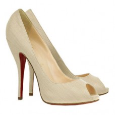 Pantofi Christian Louboutin Titi 120mm cu vârf deschis, bej Pantofi Christian Louboutin Titi 120mm cu vârf deschis, bej