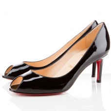 Pantofi cu vârf deschis Christian Louboutin You You 80mm, negri
