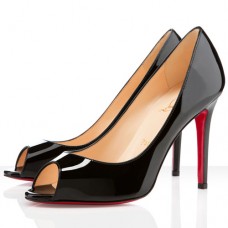 Pantofi cu vârf deschis Christian Louboutin You You 100mm, negri