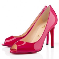 Pantofi Christian Louboutin You You 100mm cu vârful deschis, Rose Matador Pantofi Christian Louboutin You You 100mm cu vârful deschis, Rose Matador