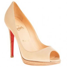 Pantofi Christian Louboutin Yolanda 120mm cu vârf deschis, culoare nud Pantofi Christian Louboutin Yolanda 120mm cu vârf deschis, culoare nud