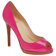 Pantofi Christian Louboutin Yolanda 120mm cu vârf deschis, Rose Matador Pantofi Christian Louboutin Yolanda 120mm cu vârf deschis, Rose Matador