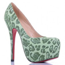 Pantofi cu platformă Christian Louboutin Daffodile Lace 160mm, verzi Pantofi cu platformă Christian Louboutin Daffodile Lace 160mm, verzi