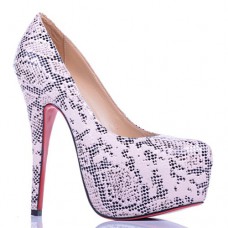 Pantofi Christian Louboutin Daffodile Lace 160mm cu platformă, albi